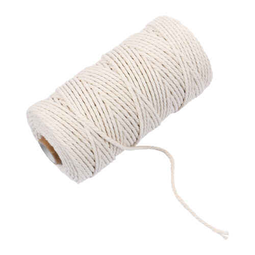 Corde Coton Beige Macramé Résistante 3Mm Pour Décor DIY 1