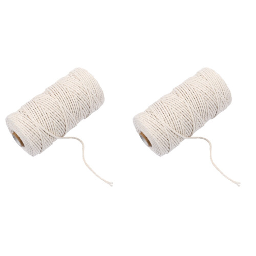 Corde Coton Beige Macramé Résistante 3Mm Pour Décor DIY 2