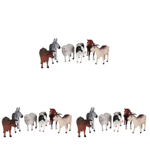 18Pcs Assorted Animal Figures Educational Plastic Toys