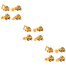 12Pcs Truck Push Back Toys Durable Kids Model Cars