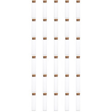 30Pcs Multi-Color Glass Bottles with Cork Display and Storage