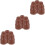 18Pcs Stylish Chocolate Plastic Pull Ends for Window Blind Cord Knobs 7