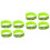 8Pièces Bandeau Vert Fluorescent Pour Sport 1