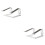 2Stk Aluminium Laptop Halter Rutschfest Ventiliert 1