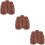 18Pcs Stylish Chocolate Plastic Pull Ends for Window Blind Cord Knobs 10