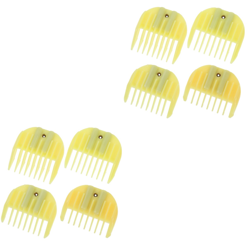 Iplusmile 8Pcs Trimmers Guide Combs Black Practical Barber Haircutting Tool