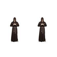 2St Bruin Monnikskostuum Polyester Cosplay