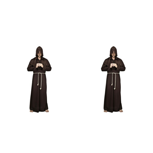 2St Bruin Monnikskostuum Polyester Cosplay