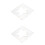 2St Transparante Acryl Quilten Mal Stervorm DIY Naaien Patchwork Tool 1