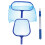 2Sets Sky-Blue Retractable Pole Pool Net for Surface Cleaning 2