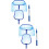 2Sets Sky-Blue Retractable Pole Pool Net for Surface Cleaning 7
