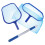 2Sets Sky-Blue Retractable Pole Pool Net for Surface Cleaning 8