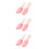 3Sets Pink Silicone Baby Feeding Spoon and Fork Infant Tableware Set 6