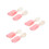3Sets Pink Silicone Baby Feeding Spoon and Fork Infant Tableware Set 7