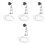 4Pièces Micro Lampe Signal Multicolore Décor DIY Maquette Train 4