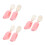 3Sets Pink Silicone Baby Feeding Spoon and Fork Infant Tableware Set 9