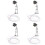 4Pièces Micro Lampe Signal Multicolore Décor DIY Maquette Train 6