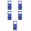5Pièces Panneaux Handicap PVC Robustesse Pour Parking 6