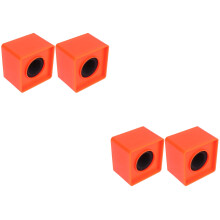 4Stk Interview Mikrofonflagge ABS Orange Für Profi Mikrofone