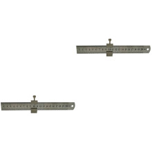 2Sets Kompaktes Lineal Mit Anschlag Für