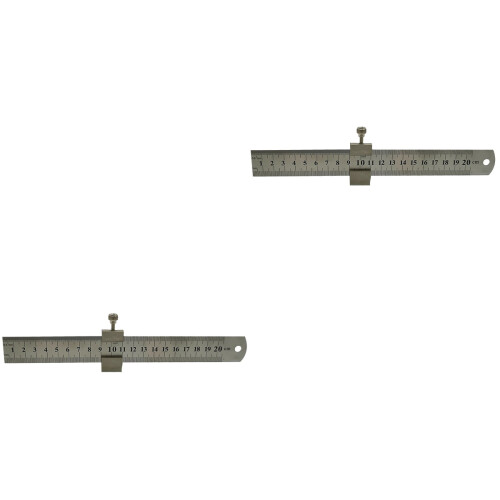 2Sets Kompaktes Lineal Mit Anschlag Für