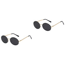 2Stk Damen Sonnenbrillen Oval Vintage Für Draußen