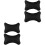 2Pairs Black Car Multifunctional Pillow Neck and Support Cushion 1