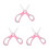 3Pièces Ciseaux Bébé Céramique Rose Sécurisés Pour Enfant 1