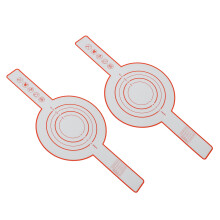 2pcs Silicone Bread Sling Baking Mat Heat Resistant Reusable Red