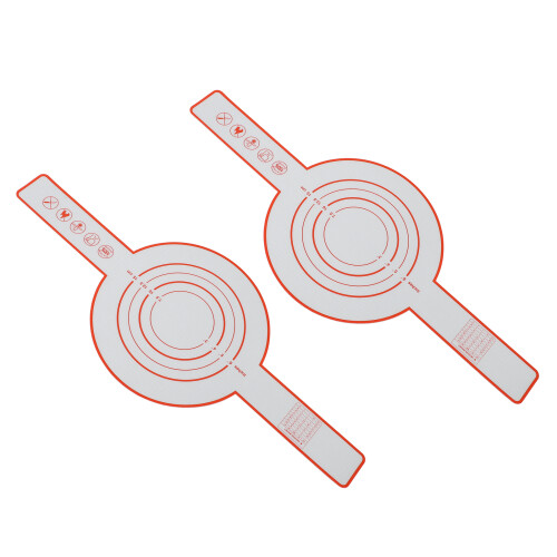 2pcs Silicone Bread Sling Baking Mat Heat Resistant Reusable Red