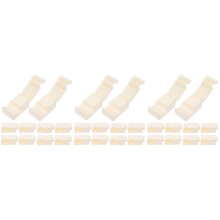 30Pcs Beige Plastic Shrimp Sturdy Kitchen Crawfish Sheller Tool