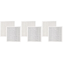 3Ensembles Stickers Perles Faux En Plastique Couleurs Assorties