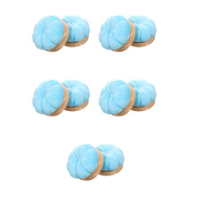 10Pcs Cute Sky-Blue Pumpkin Sewing Pin Cushion Needle Organizer
