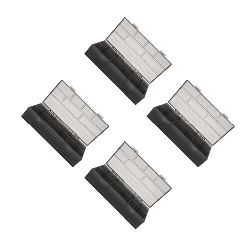 4Pcs Lightweight Hairdressing Storage Box with Double-Sided Design