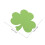 50Pcs Three-Leaf Clover Paper Cards for St Patrick's Day Classroom Use 2
