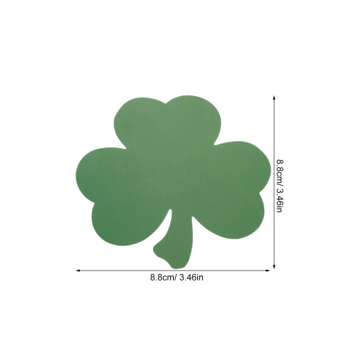 50Pcs Three-Leaf Clover Paper Cards for St Patrick's Day Classroom Use 2