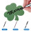 50Pcs Three-Leaf Clover Paper Cards for St Patrick's Day Classroom Use 8