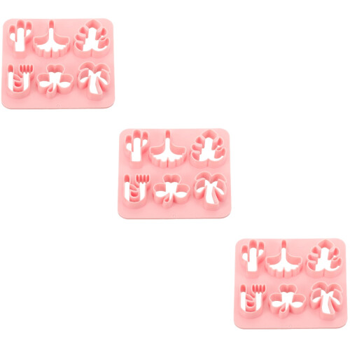 3Pièces Outils Argile Polymer Rose Découpe Multifonctionnel