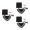 3Sets Plush Bear Doll Graduation Costume Soft Polyester Hat Collar Set 7