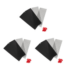 3Sets Small Pet Wheel Replacement Pad Black Silent Abrasive Mat