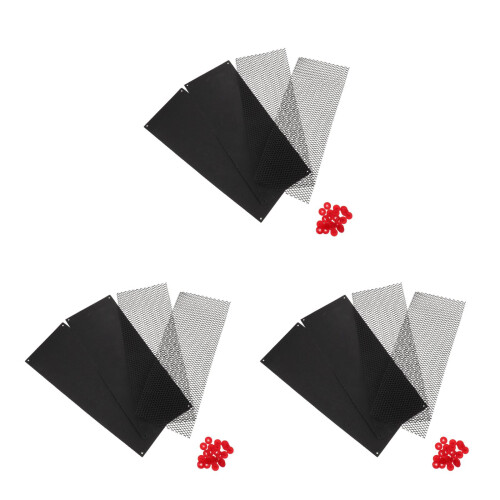 3Sets Small Pet Wheel Replacement Pad Black Silent Abrasive Mat