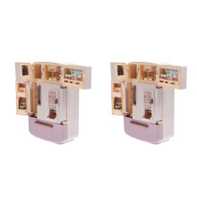 2Sets Mini Kühlschrank Spielzeug Mini Essensset Für Puppenhaus