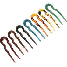 14Pcs Wavy Hairpins Vintage Pattern U Shaped Hair Forks for Women