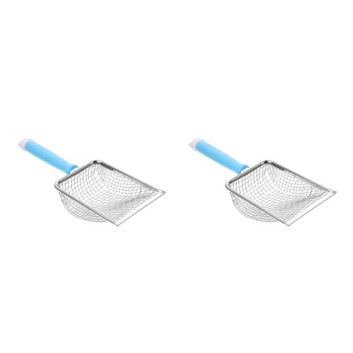 2Pièces Pelle Chat Litière Métal Efficace Portable