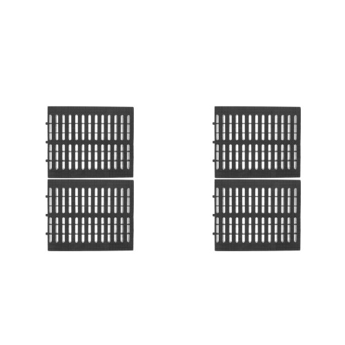 4Pièces Grille Tranchée Noire Pour Cuisine Usage Extérieur