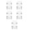 10Pcs Waterproof Plastic Switch for Outdoor Doorbell White 1