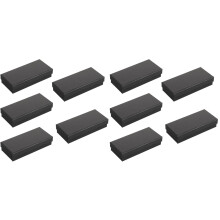 10 Pcs Single Paper Watch Box With Sponge Rectangular Gift Packaging
