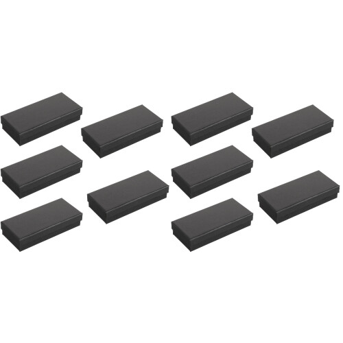 10 Pcs Single Paper Watch Box With Sponge Rectangular Gift Packaging