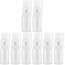 8Pcs Lightweight Transparent Powder Sprayers ABS for Home and Travel