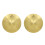 2Pcs Golden Brass Crash Cymbals for Drum Set Jazz Practice Durable 1